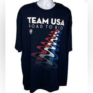 🇺🇸TEAM USA 2016 Summer Olympics ROAD TO RIO Unisex Tee Shirt🇺🇸